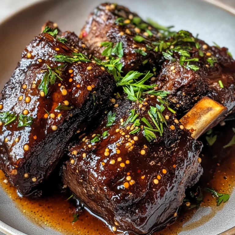 Savory Balsamic Beef Short Ribs