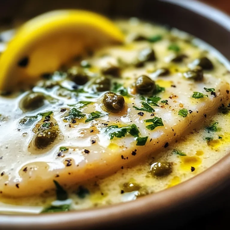 Simple Lemon Caper Sauce