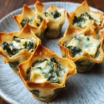 Spinach and Artichoke Wonton Cups