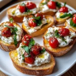 herbed goat cheese crostini