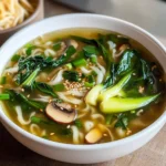 25-Minutes Ginger Garlic Bok Choy Soup - A Delicious Choice