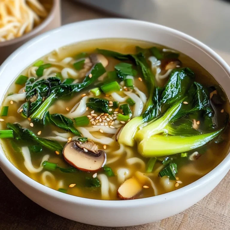 25-Minutes Ginger Garlic Bok Choy Soup - A Delicious Choice