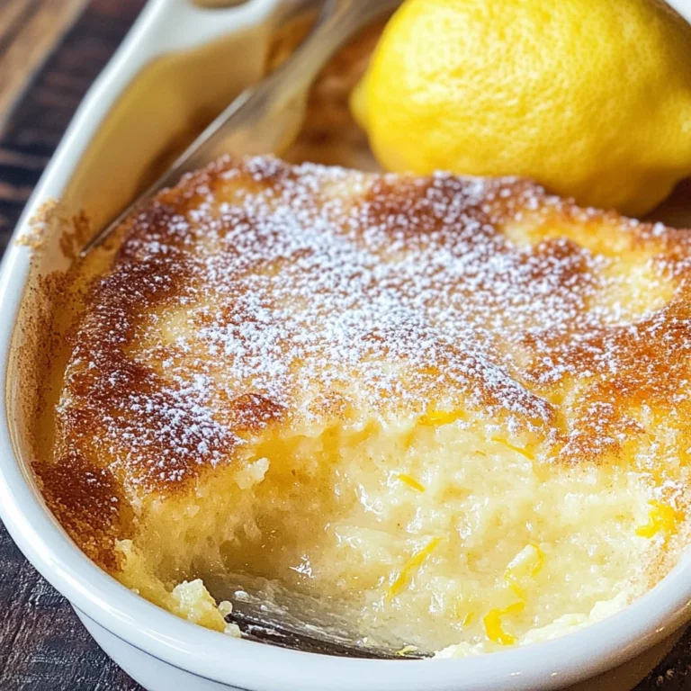 Baked Lemon Pudding