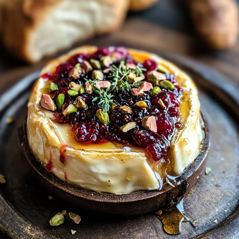 Best Baked Brie with Honey, Fig and Pistachio