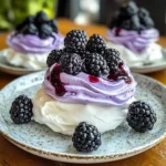 Blackberry Pavlovas
