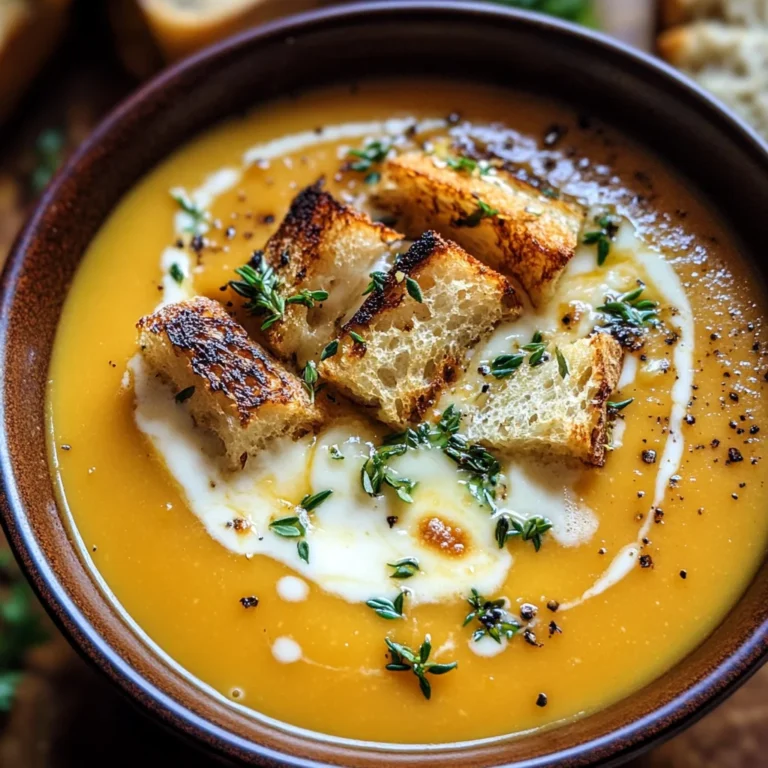 Brie & Cheddar Butternut Squash Beer Soup