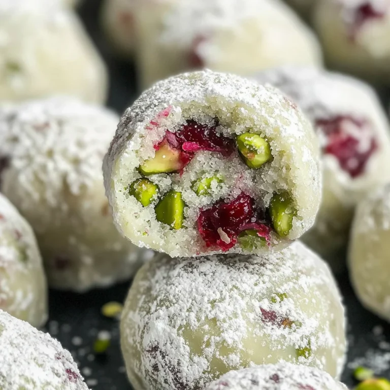 Cranberry Pistachio White Chocolate Truffles