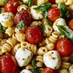 Creamy Caprese Pasta Salad