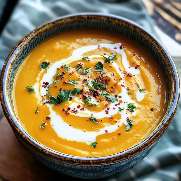 Easy Butternut Squash and Sweet Potato Soup