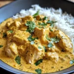 Easy Homemade Chicken Korma with Flatbread or Rice