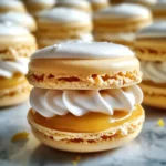 Easy Lemon Meringue Pie Macarons - theamazingfood