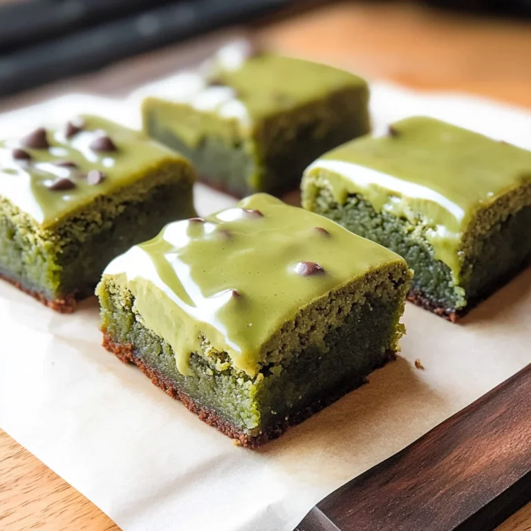 Matcha Mochi Brownies