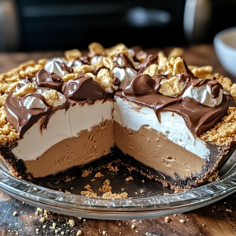 No-Bake Cream Cheese Peanut Butter Pie with Chocolate Whipped Cream