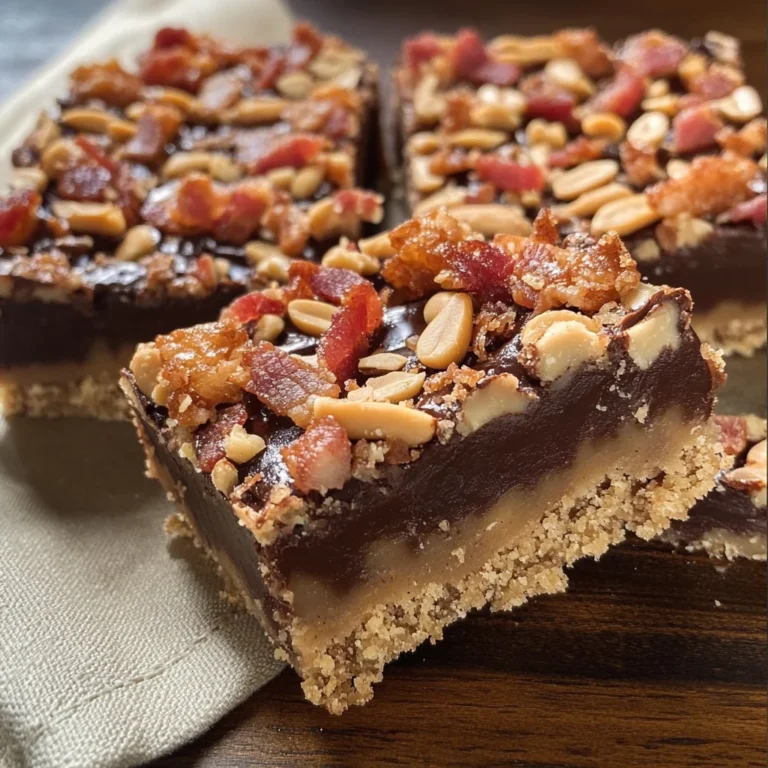 Peanut Butter-Turkey Bacon Bars