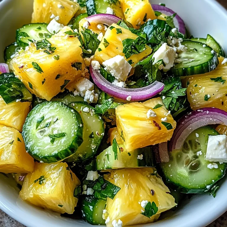 Pineapple Cucumber Salad