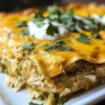 Quick and Easy Green Chile Chicken Enchilada Casserole