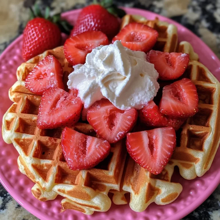 Strawberry Waffles Recipe