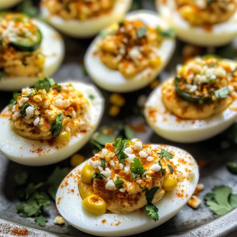 Street Corn Deviled Eggs