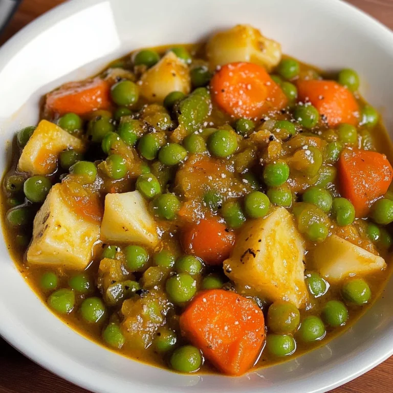 Traditional Greek Green Peas Stew