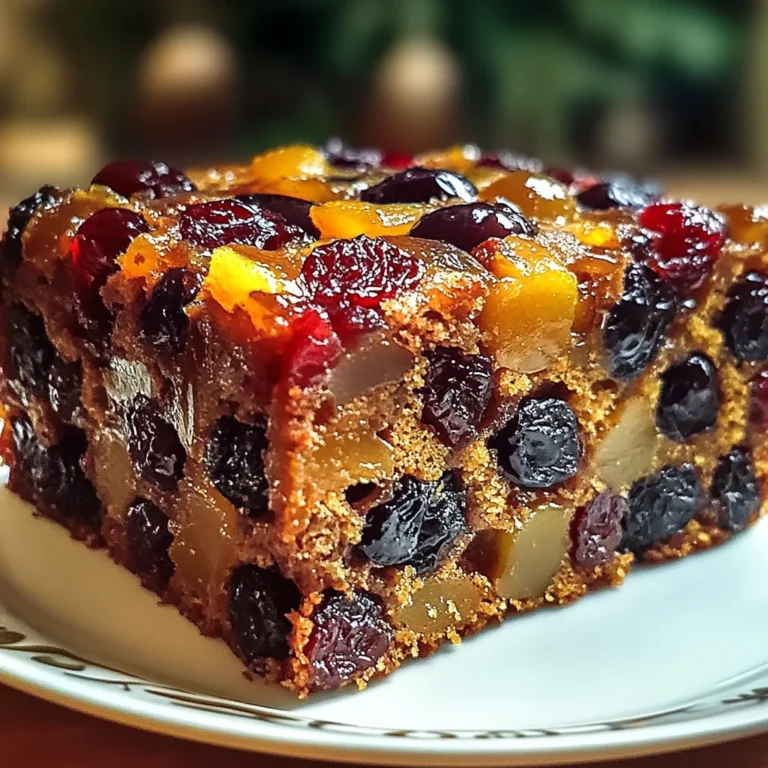 Traditional Rum-Soaked Fruit Cake