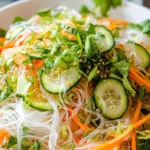 Vietnamese Noodle Salad with Tangy Dressing