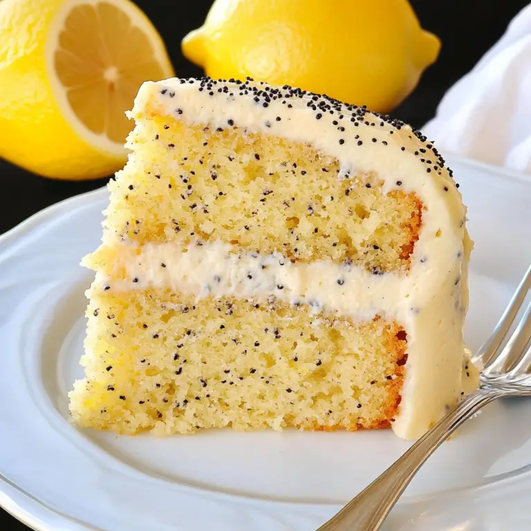 Lemon Poppy Seed Cake