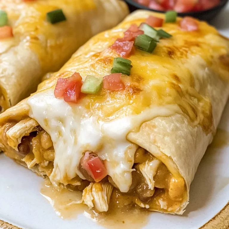 Baked Chicken Chimichanga