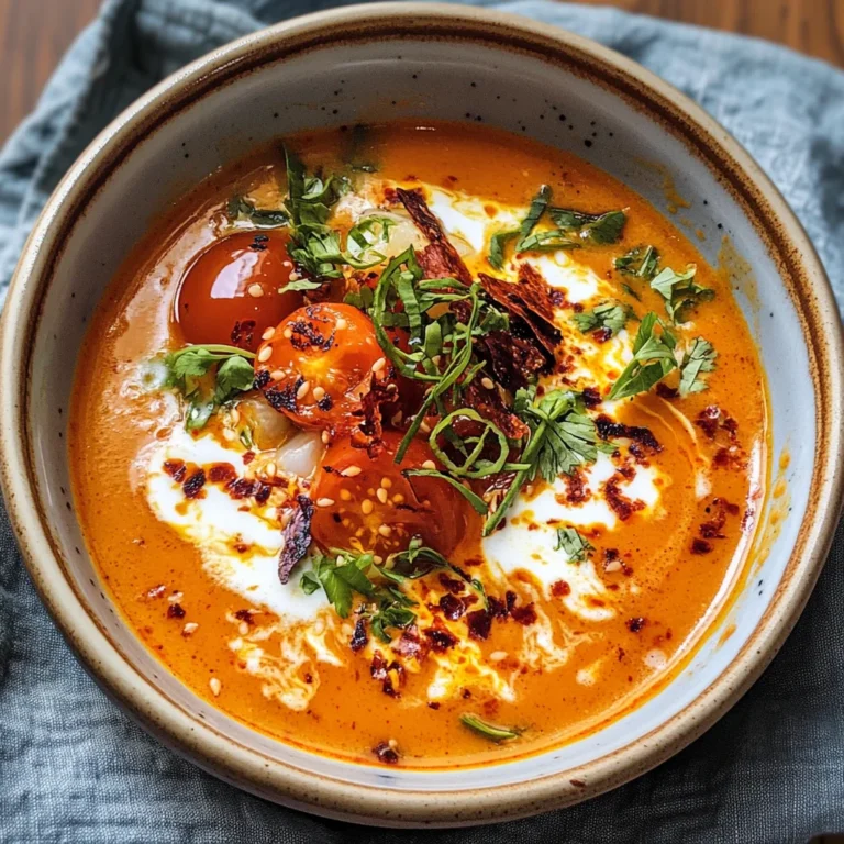 Caramelized Gochujang Tomato Soup