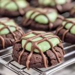 Chocolate Mint Thumbprint Cookies