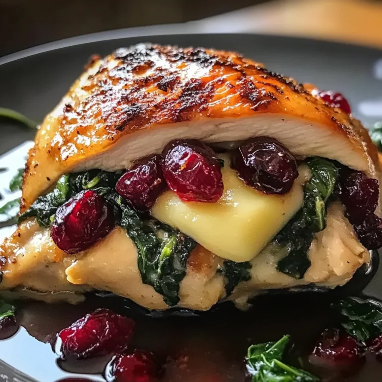 Cranberry & Spinach Stuffed Chicken with Brie: An Amazing Ultimate Recipe
