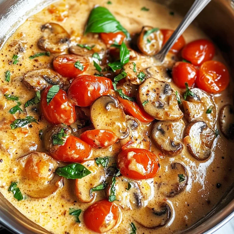 Creamy Tuscan Marry Me Mushrooms