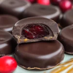 Dark Chocolate Covered Cranberry Sauce Bites