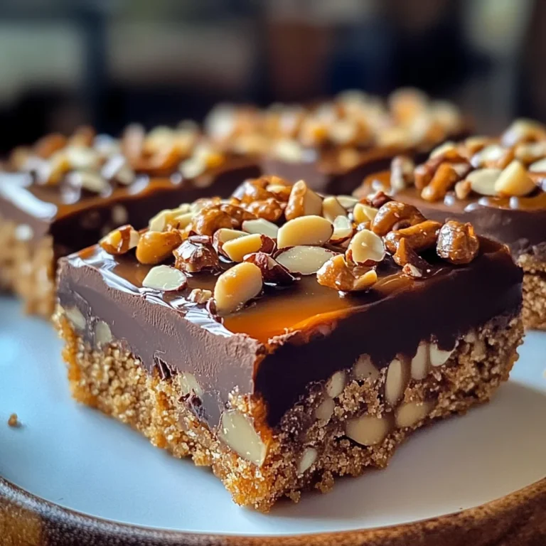 Decadent Caramel Chocolate Crunch Bars: A Sweet Indulgence
