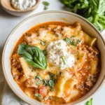 Easy Creamy Lasagna Soup