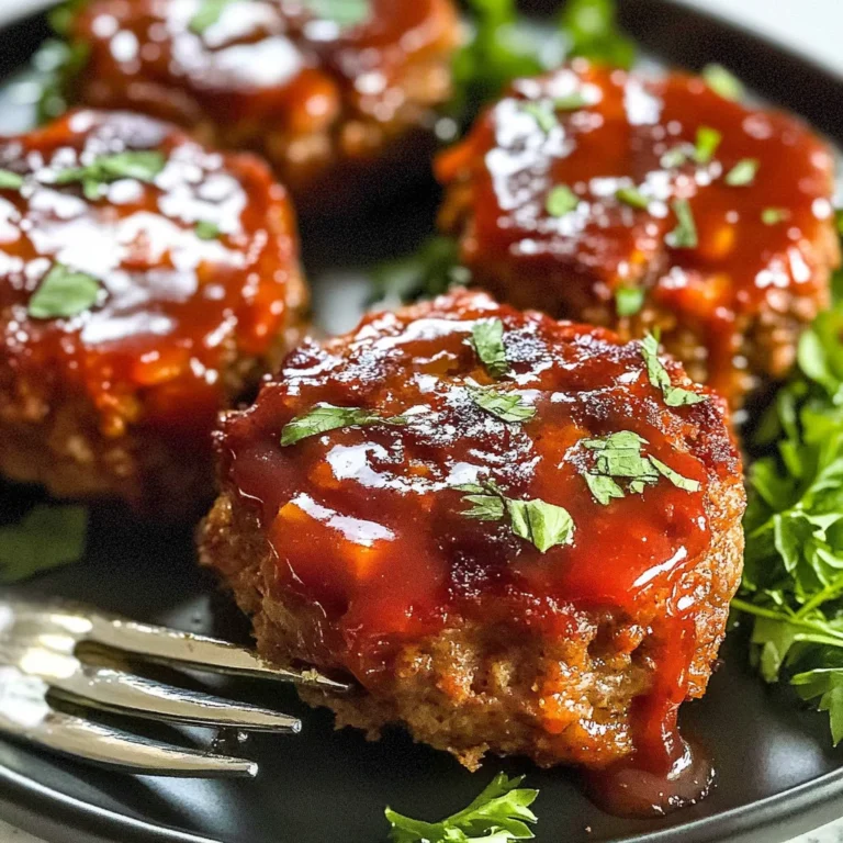 Easy Mini Meatloaf - With Ground Turkey