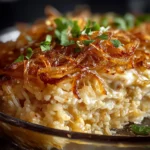 French Onion Chicken Rice Casserole