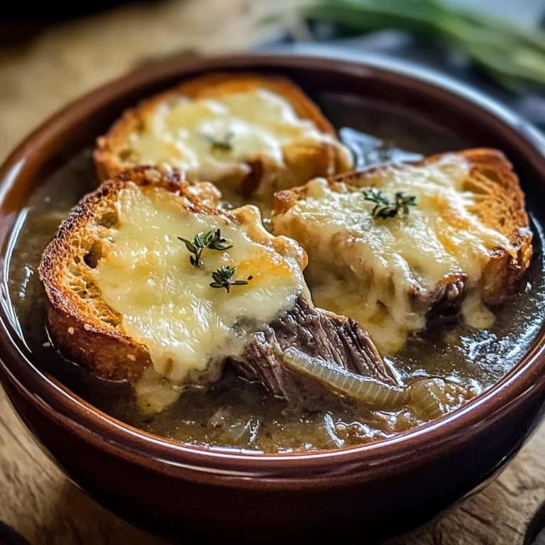 French Onion Short Rib Soup with Gruyère Toast