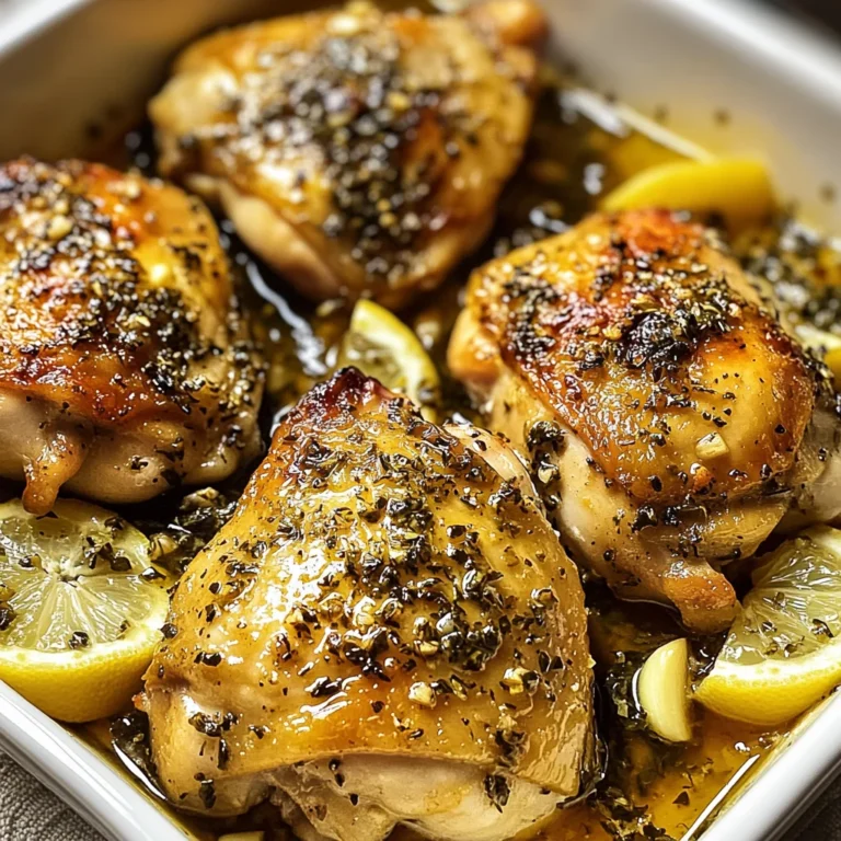 Greek Lemon Chicken Thighs