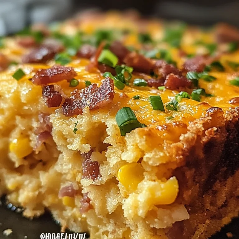 Loaded Cornbread Casserole – Southern Comfort in Every Bite