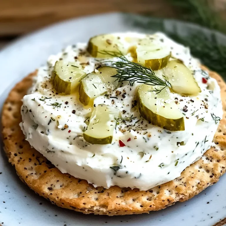 Mouthwatering Dill Pickle Cream Cheese