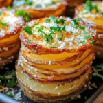 Parmesan Potato Stacks: The Perfect Party Side Dish