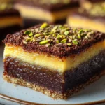 Pistachio Kunafa Brownies