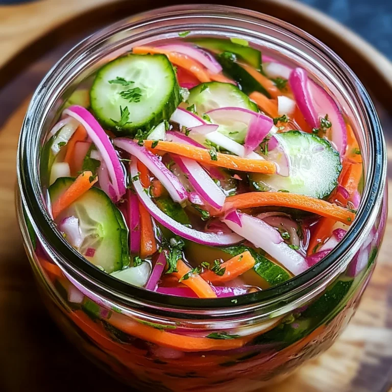 Quick Fridge Pickled Vegetables