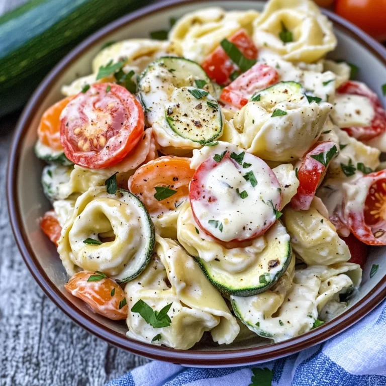 Summertime Tortellini Pasta Salad With Vegetables