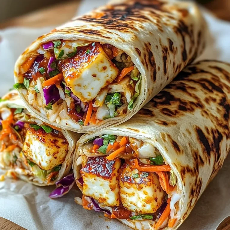 Sweet Chili Halloumi Wraps