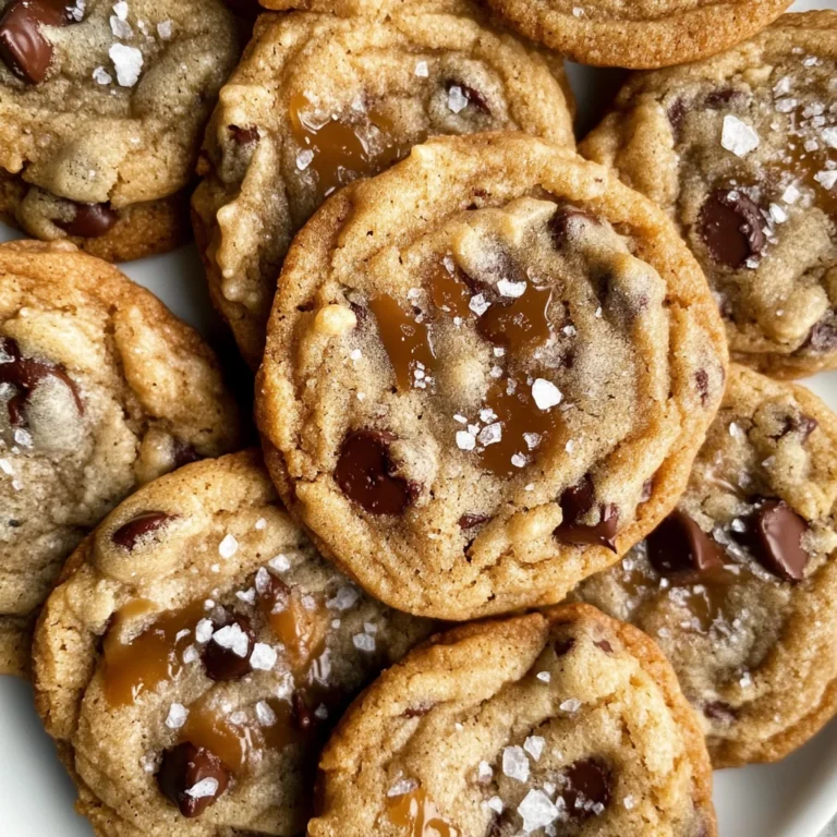 The Best Chewy Salted Caramel Chocolate Chip Cookies