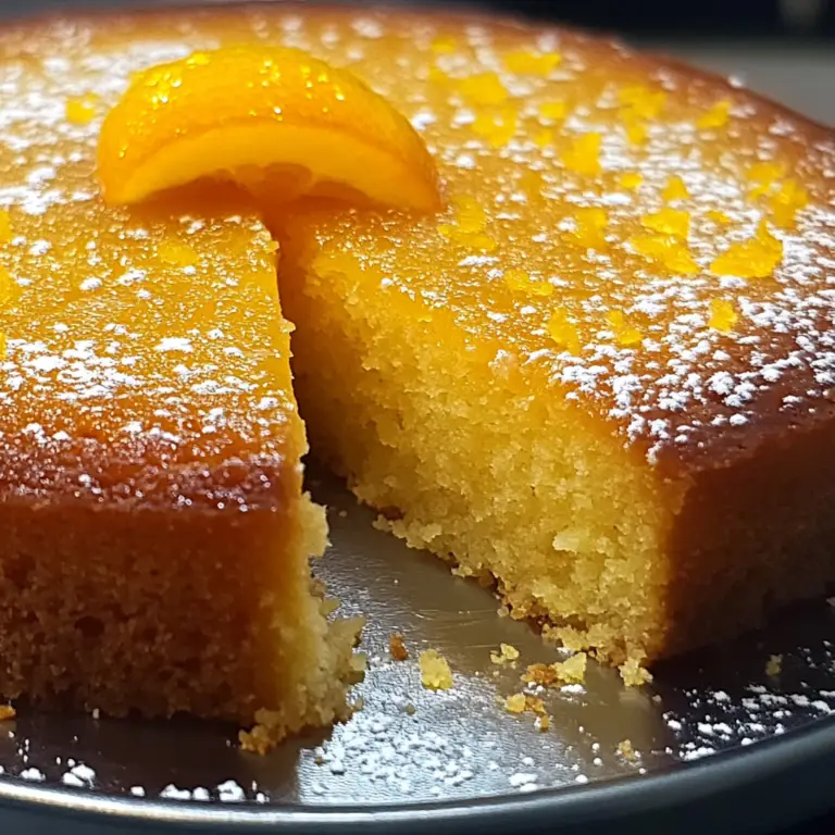 Semolina Cake with Yogurt and Orange Zest