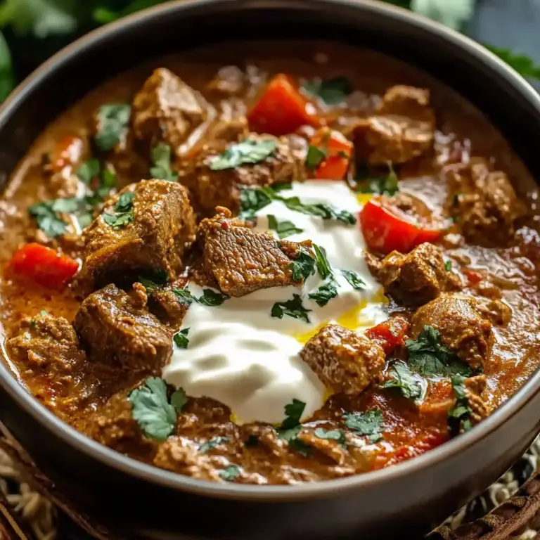 Lamb Kalya with Yogurt and Cream