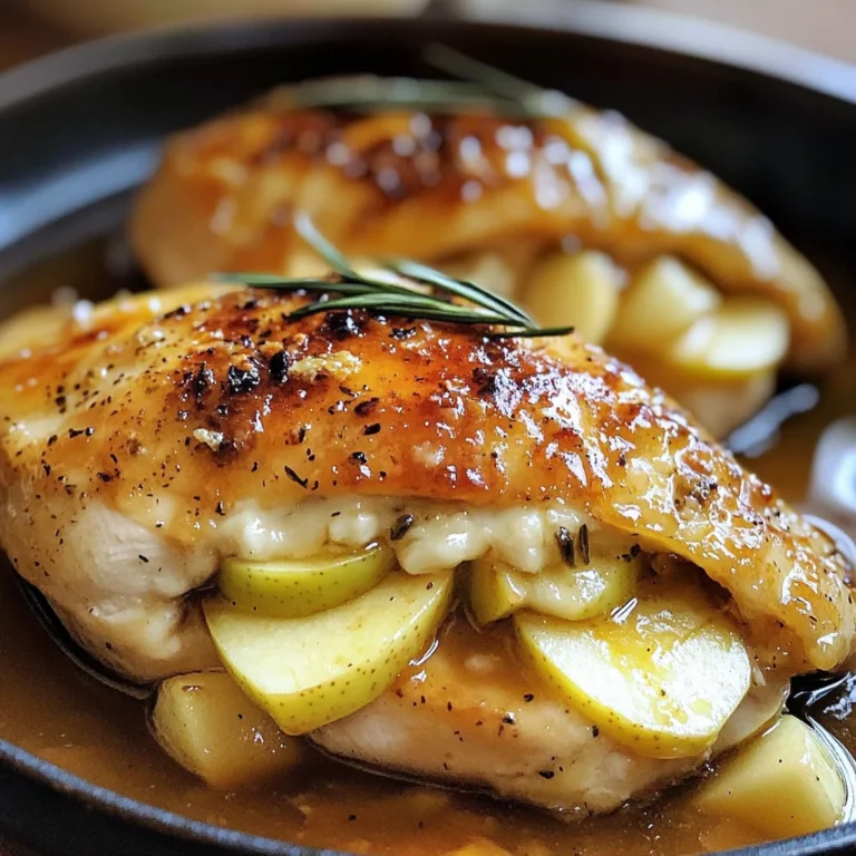 Apple and Brie Stuffed Chicken with Maple Dijon Glaze
