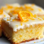 BEST Orange Drizzle Traybake Cake